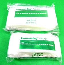 4MIL 2"x3"  3"x4" Zippit Bags 200 H.D. Zip Slide Reclosable Baggies 100each Bag