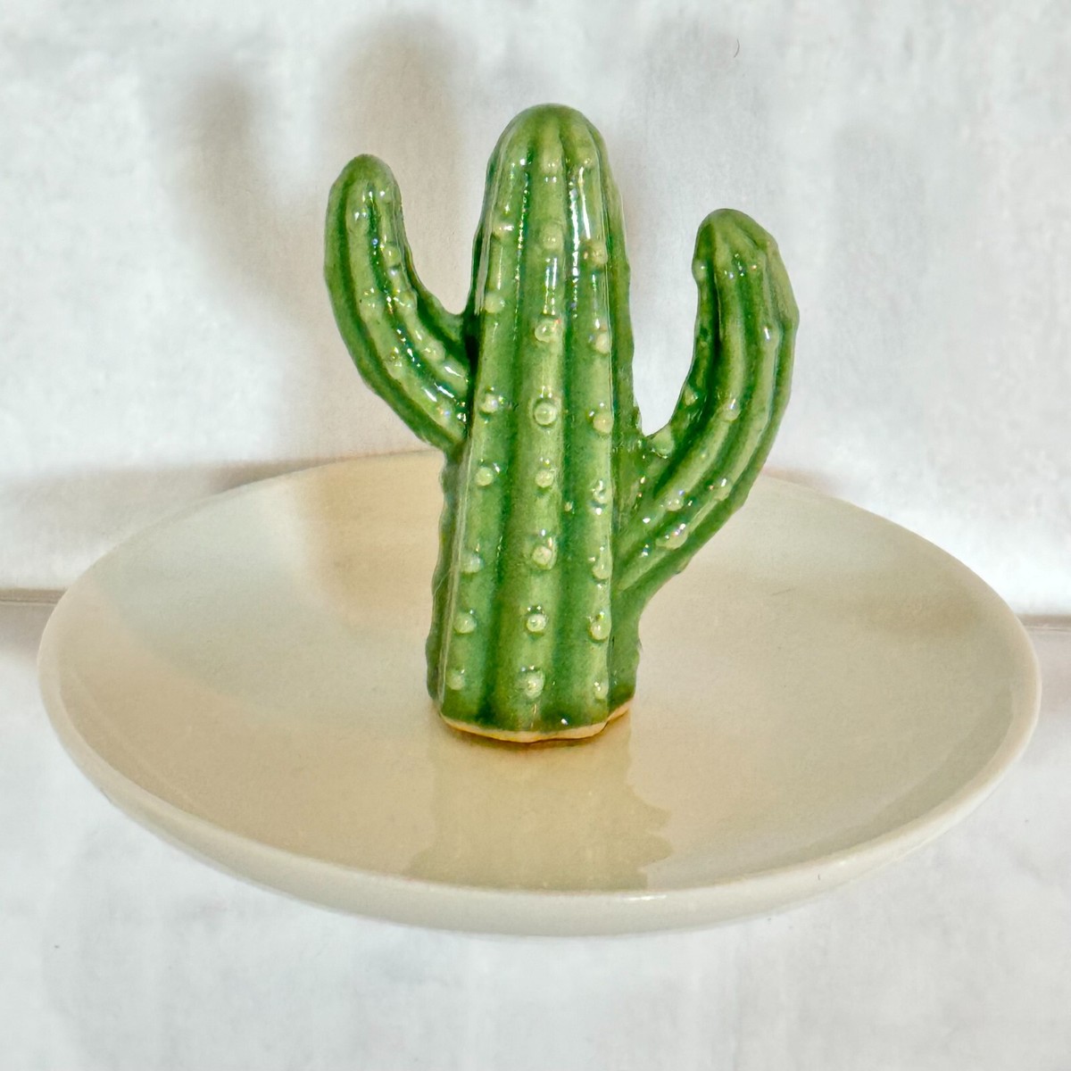 Cactus Ring Holder Ceramic Trinket Dish Collectible Jewelry Tray | eBay