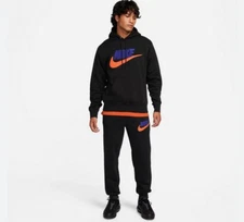 Mens Nike Gym Athletic Chenille Swoosh Hoodie Hooded Sweatshirt Pants Set New