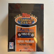 1992-93 Topps Stadium Club Basketball Unopened Box Series 2