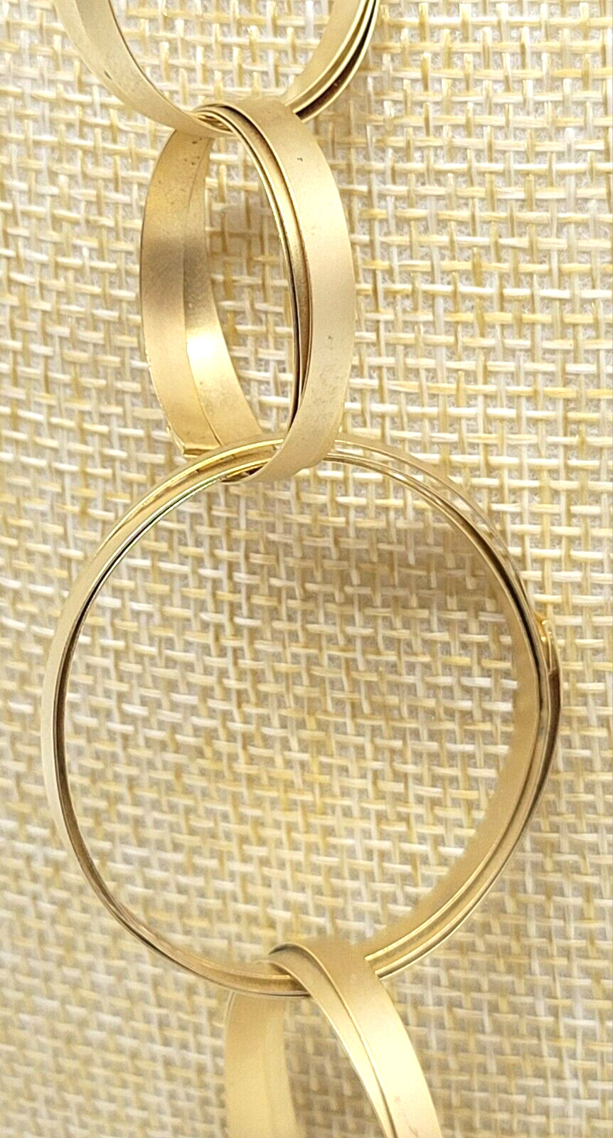 Mid Century Interlocking Circle Statement Necklac… - image 5