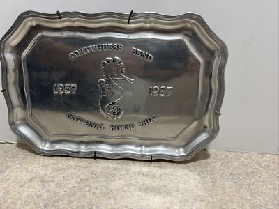 Rare Wilton Portuguese Bend National Horse Show Seahorse 1987 Tray Beach Sea