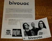 BIVOUAC Tuber orig. Engine Records 1993 press kit w/ photo