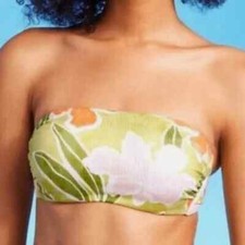 NWT Shade  Shore Tropical Print Bikini Top Size 18
