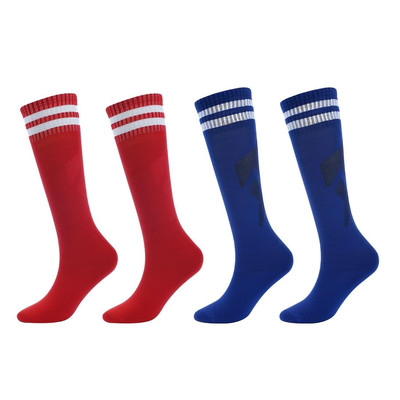 2 Stück Kinder Fußballsocken, Elastische Fußball Rugby Basketball Socken, Lange 