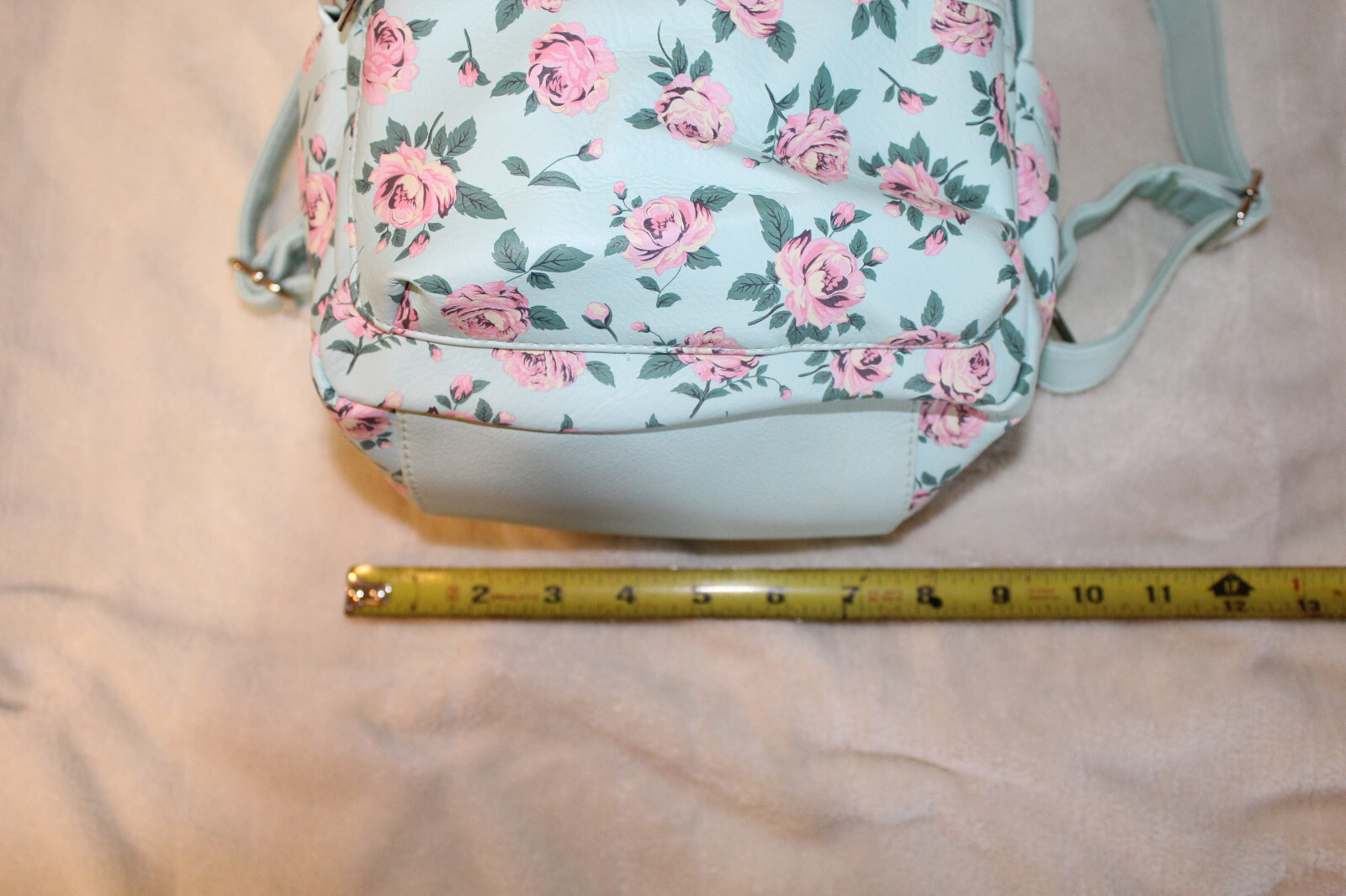 Mini Backpack Small Mint Floral - image 8