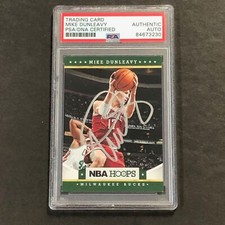 2012-13 NBA Hoops #105 Mike Dunleavy Signed Card PSA/DNA Slabbed Bucks