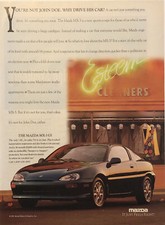 PRINT AD 1991 Mazda MX3 GS Not John Doe Car Esteem Cleaners It Just Feels Right