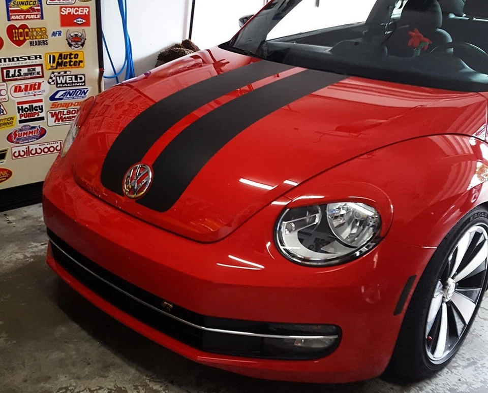 LY3D RED 11-19 For Volkswagen VW Beetle Coupe Convertible Front Eyebrows Eyelid Foto 2 de 4