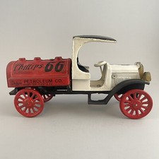 Vintage Cast Iron Phillips 66 Fuel Tanker Truck Duggan Petroleum Co