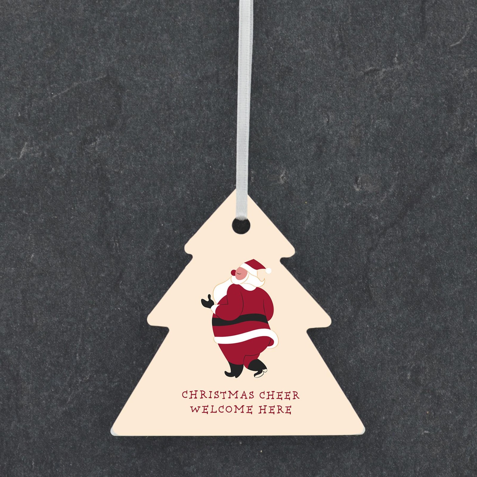 CHRISTMAS CHEER WELCOME HERE CERAMIC TREE