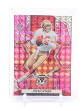 JOE MONTANA 2022 MOSAIC PINK CAMO PRIZM #296 SB XXIV MVP 49ERS FOOTBALL Q3813