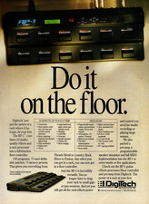 vtg 90s DIGITECH RP-1 FLOOR CONTROLLER MAGAZINE PRINT AD Pedal Board Pinup Page