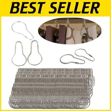 Stainless Steel Shower Curtain Hooks - Rust-Free - 500 Count
