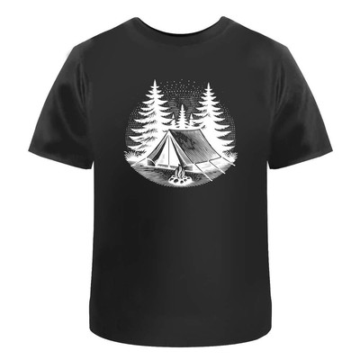 'Forest Camp' Men's / Women's Cotton T-Shirts (TA045516)