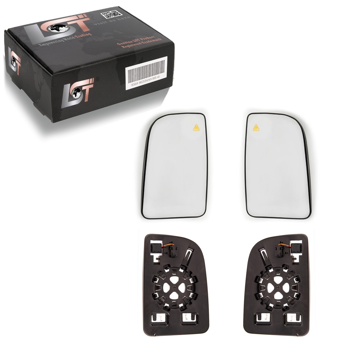 2X Convex Exterior Mirrors Blind Spot Set For Mercedes-Benz Sprinter W907 W910