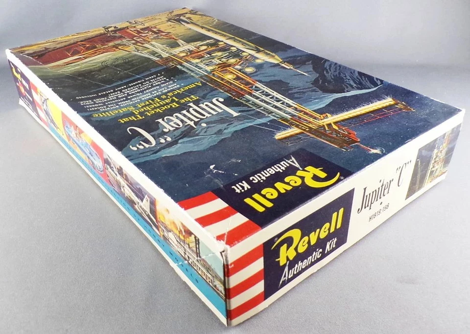 Revell H-1819 - Fusée Jupiter C & Base Lancement 1/110 - Neuf en Boite - Photo 3/4