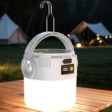Solar LED Lantern Torch Lamp Camping Tent Light USB Rechargeable Outdoor Hiking