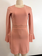 Parker Peach Color Beaded Cocktail dress Size XSmall on Sale nh