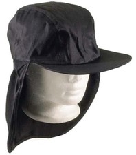 Black Legionairres Hat Desert Cap Kepi Neck Flap Cotton Size Sun Neck Protection