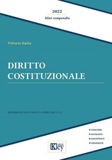 Libro - Vittorio Italia - Diritto Costituzionale. Mini Compendio  - Key Editore