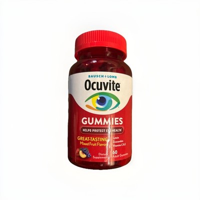Ocuvite Eye Vitamin & Mineral Supplement, Gummy Multivitamin for Eyes, Zinc