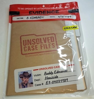 Unsolved Case Files Cold Case Murder Mystery Game BUDDY EDMUNDS NEW & SEALED!!!