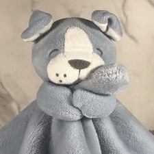 CARTER'S BLUE PUPPY DOG LOVEY SECURITY BLANKET PLUSH CIRCA 2016