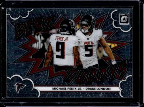 2025 Donruss Optic Drake London/Michael Penix Jr. Base (RAW)