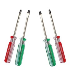 4PCS Magnetic Screwdriver Set, 5mm Magnetic Phillips  Slotted Bits Screwdriv...