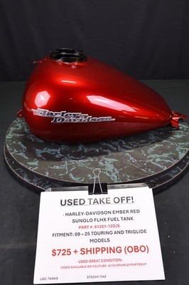 Harley FLHX Ember Red Sunglo Fuel Tank | 61351-12DJS | 09 25 Touring