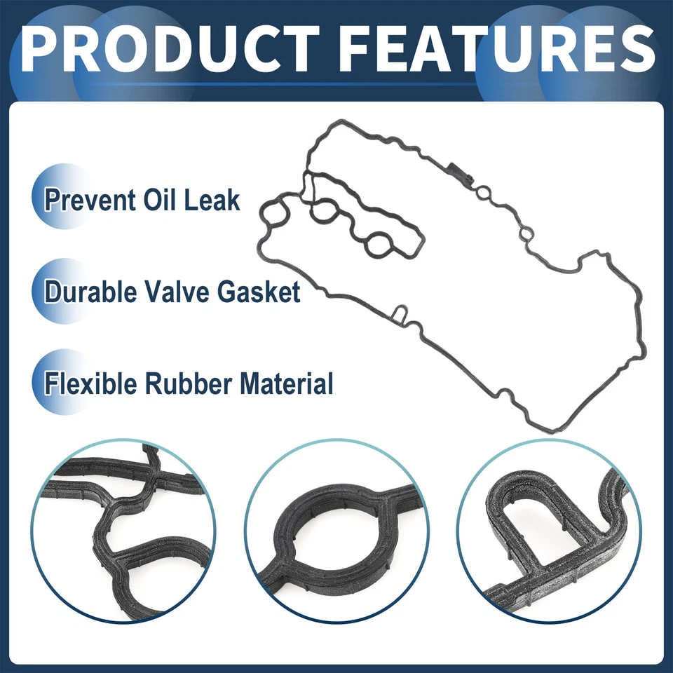 Guarnizione coperchio valvola n. 11128618515 per BMW i8 2014-2020 Nero - Imagem 4 de 4