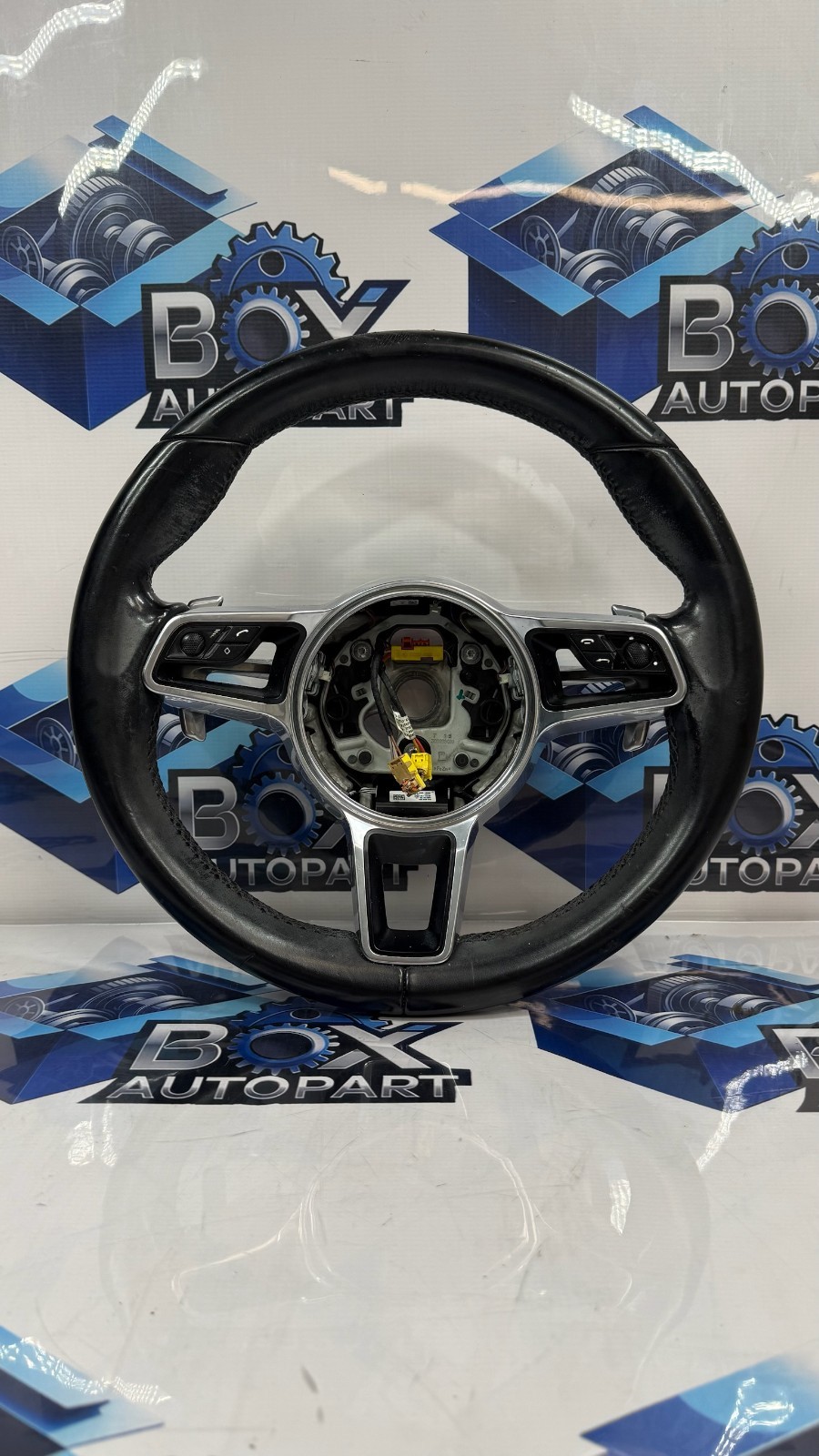 2015-2021 Porsche Macan Black Leather Steering Wheel OEM