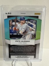 2020 Panini Prizm - Brilliance Pete Alonso #B-3 Burgundy Cracked Ice Prizm /25