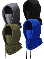 4 Pieces Winter Fleece Balaclava Ski Mask Balaclava Face Mask Cold Weather Me...