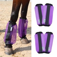 Universal Size Horse Leggings Fine Mesh Horse Fly Boots Greatly Reduce Stompi...