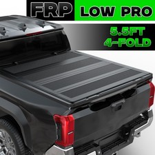 5.5ft 4-fold Low Profile Tonneau Cover For 2014-2021 Toyota Tundra Truck Bed