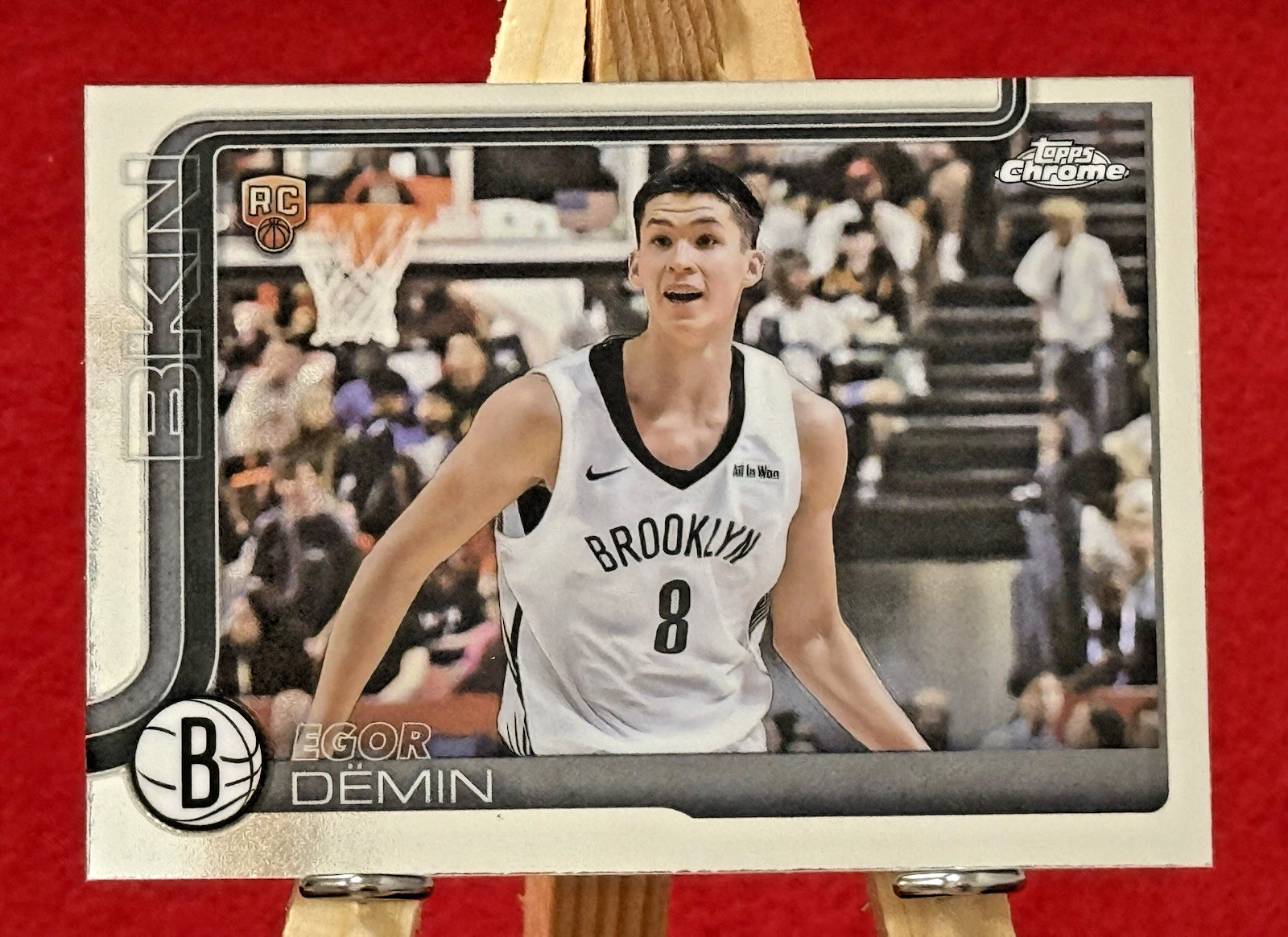 Egor Demin -2025-26 Topps Chrome -Basketball Base Rookie #258 -NY Nets