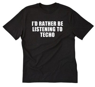 Techno T-shirt I'd Rather Be Listening To Techno Shirt Music Rave Musician DJ