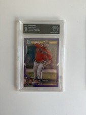 2018 Bowman Chrome Prospects Purple Refractor /250 DJ Stewart