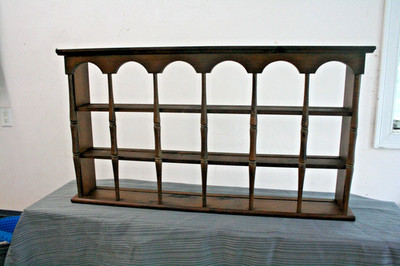 Vintage Knick Knack Tea Cup Cabinet Curio Display Shelf Wall Mount 36''