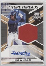 2022 Elite Extra Edition Future Threads Signatures Hendry Mendez Auto 0ys7