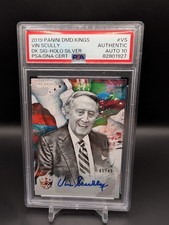 Vin Scully 2019 Diamond Kings Signatures Holo Silver PSA Auto 10 #VS /49