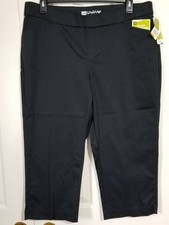 Lee Style Up Capri Pants NWT Women Plus Size 18 M Black Stretch Pockets New 315