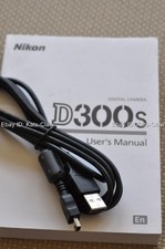 USB Cable Photo Transfer Cord for Nikon D300s D300 FERRITE