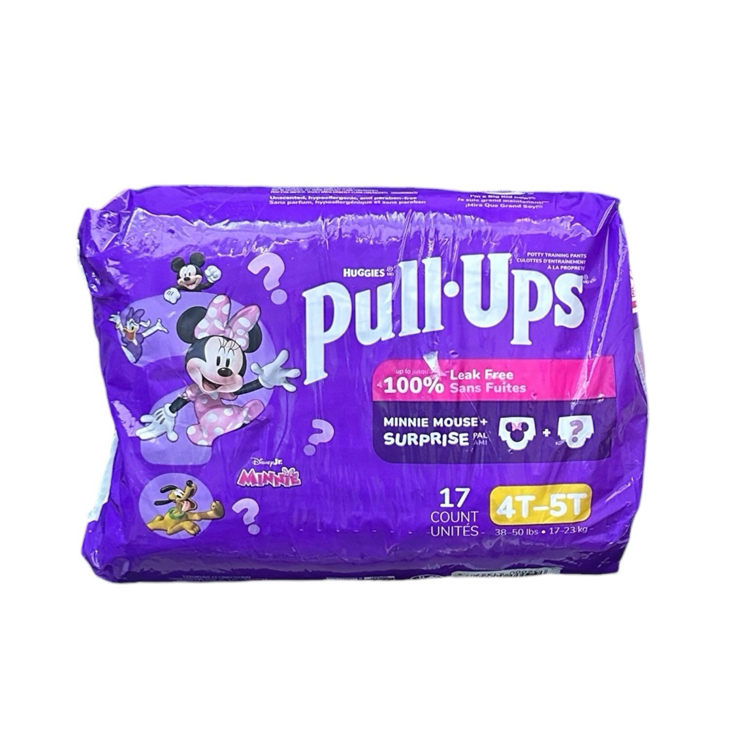 Huggies Pull-Ups Girls 4T-5T Training Pants 38-50lbs Minnie, 17ct