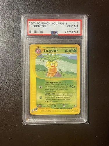 PSA 10 Exeggutor Non Holo - 12/147 - Aquapolis - Pokemon - Read Description