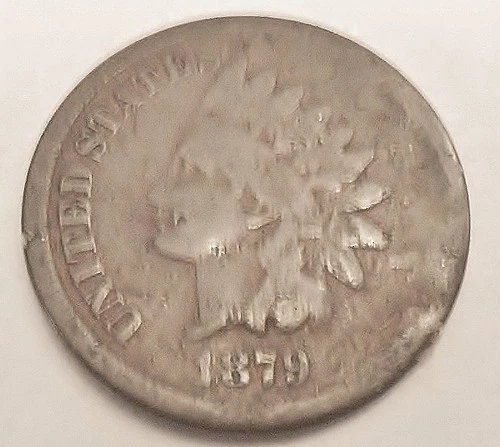 1879 P Indian Head Cent Penny  *AG - ABOUT GOOD*  **FREE SHIPPING**