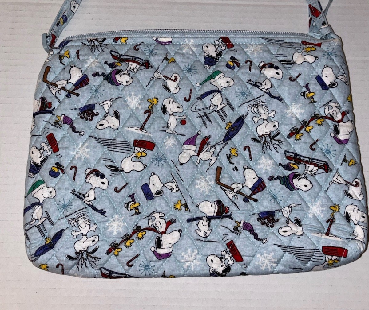New Vera Bradley Large Hipster Purse Bag Peanuts Ski Jump Snoopy