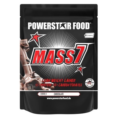 MASS 7 Weight Gainer mit 44% Protein & Kreatin Masse & Muskelaufbau 1610g Pulver